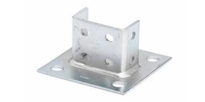 Base plate for double strut