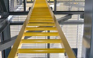 FRP ladder installed