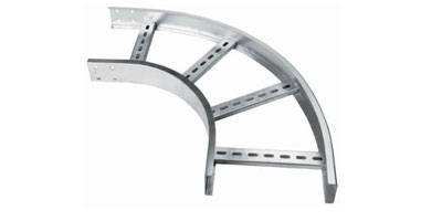 Ladder tray horizontal bend
