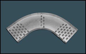 45° perforated horizontal bend