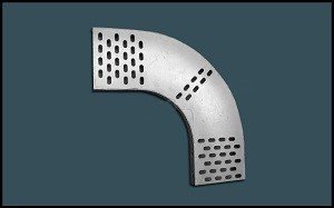 90° perforated horizontal bend